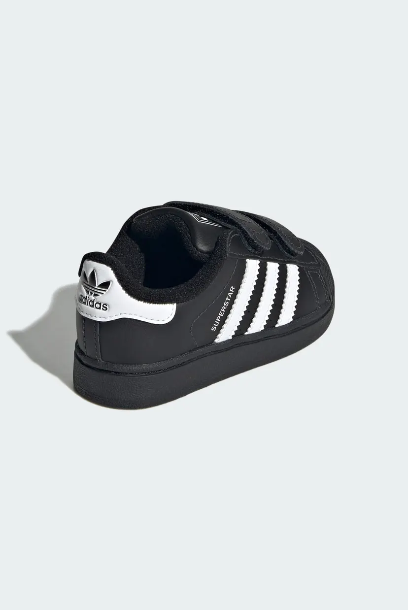 Дитячі чорні снікерси Superstar II Comfort Closure Kids 5