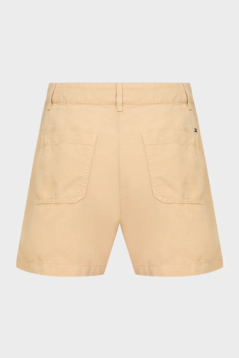 Жіночі бежеві шорти COTTON LINEN SHORT 6