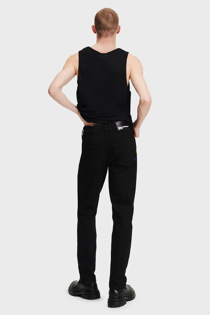 Мужские черные джинсы slim denim 3