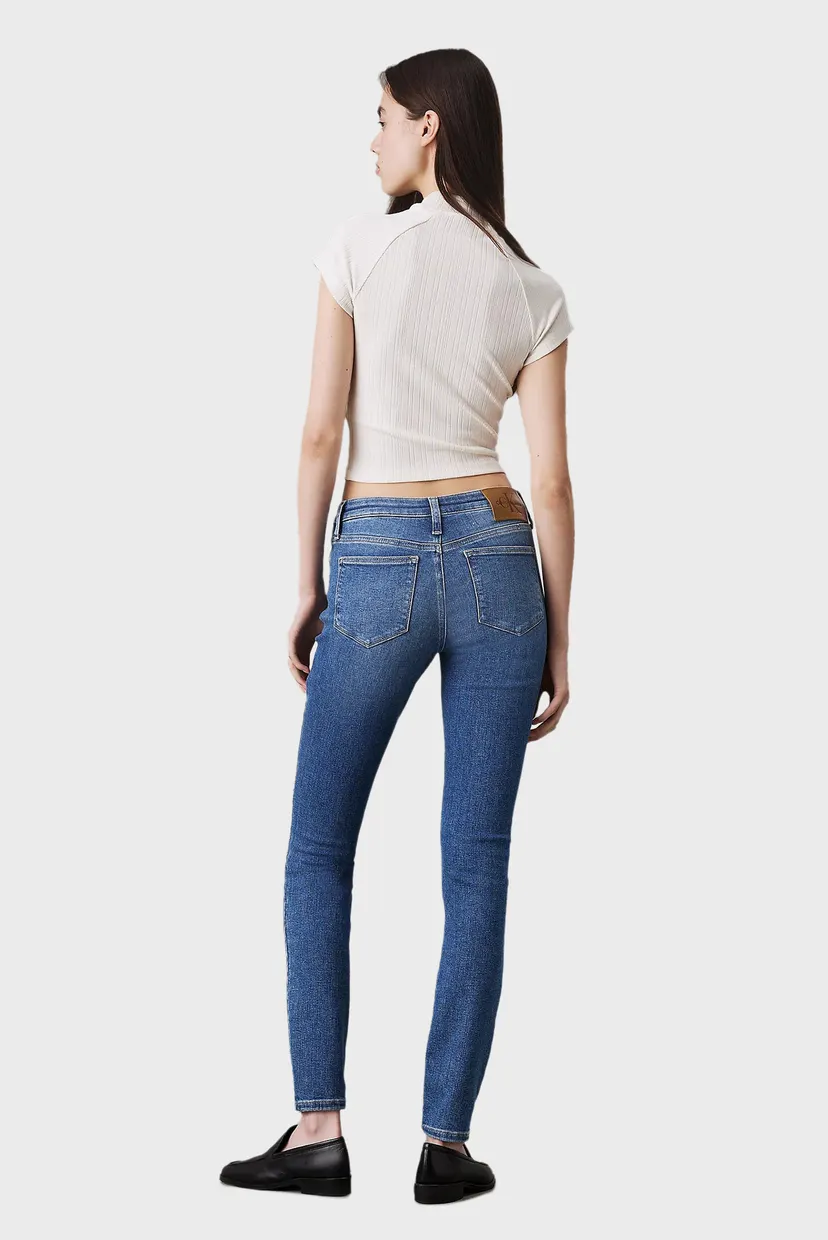 Женские синие джинсы MID RISE SKINNY 4