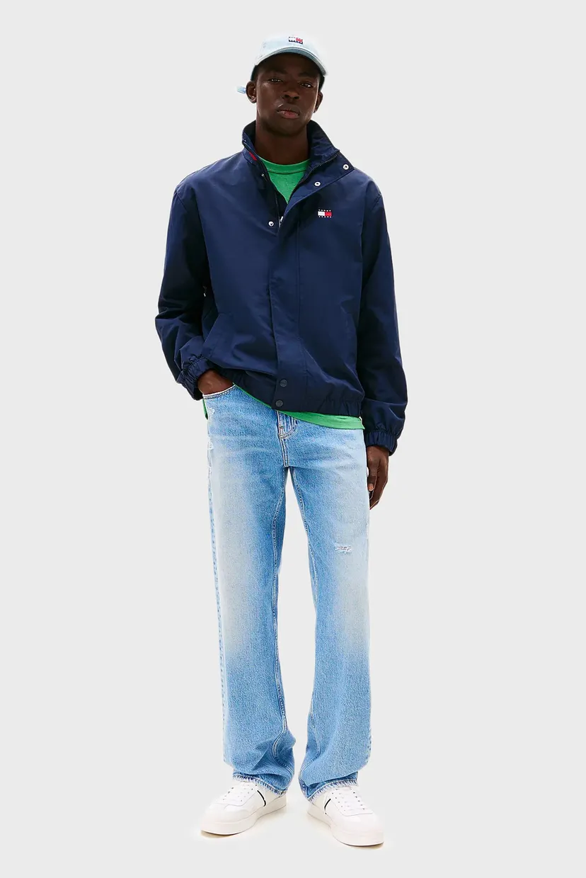 Мужская темно-синяя ветровка TJM DNA COLLAR ESS JACKET Tommy Jeans