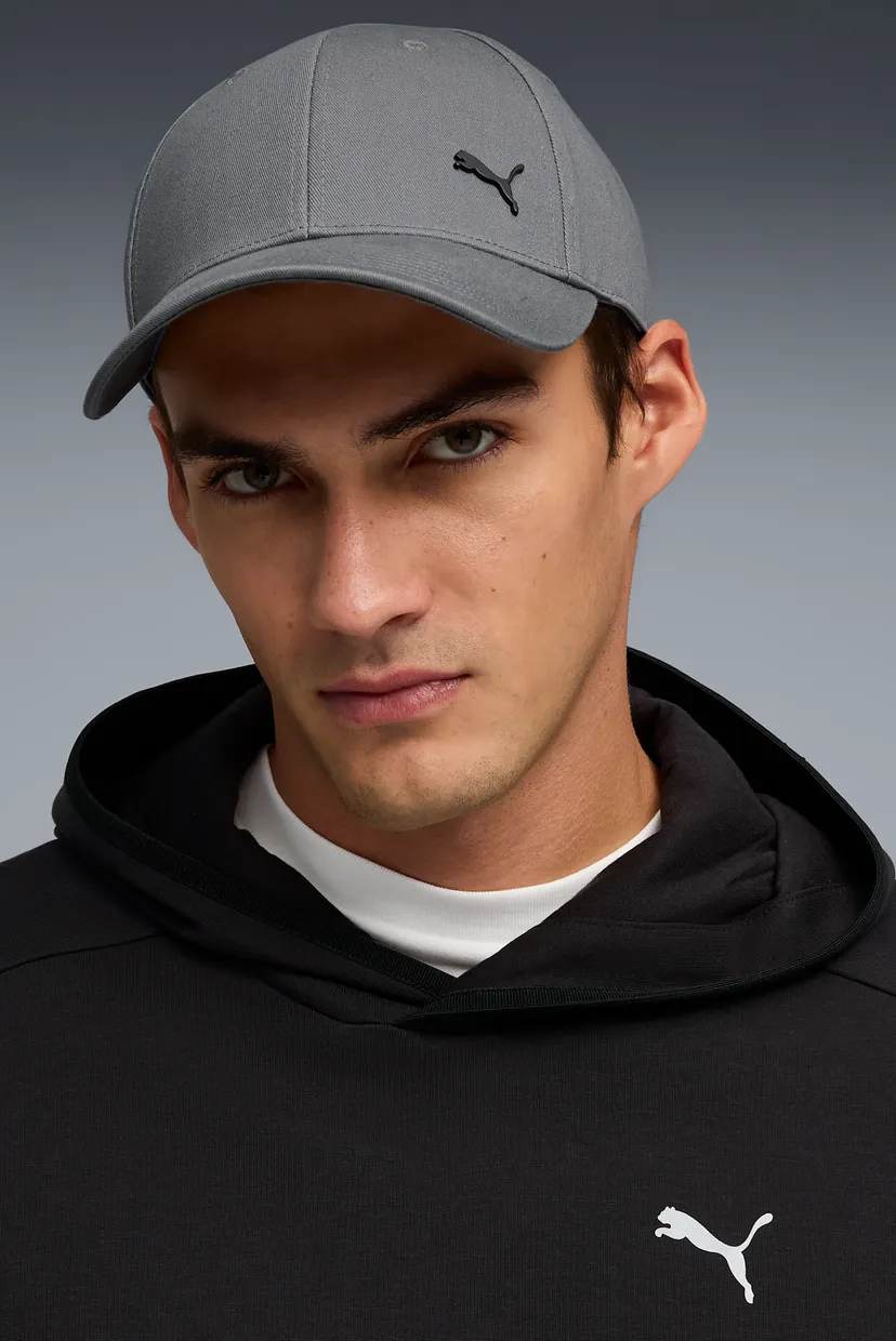Серая кепка Essentials Elevated Metal PUMA Cat Baseball Cap 3