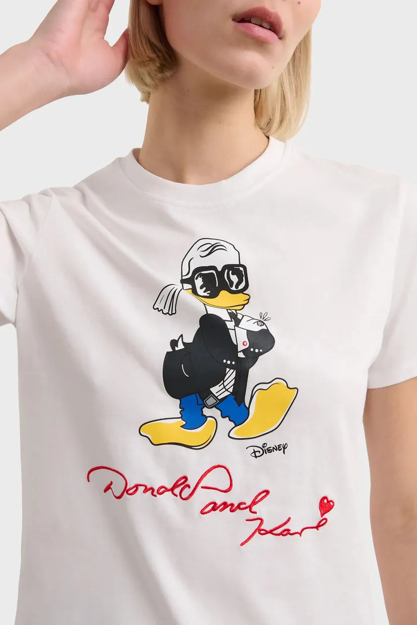 Жіноча біла футболка KL X DISNEY 4