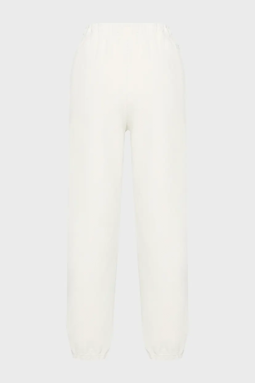 Жіночі білі спортивні штани Icon Terry Varsity Jogger 6