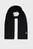 Жіночий чорний вовняний шарф MINIMAL MONOGRAM TEXTURED SCARF