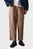 Чоловічі коричневі брюки CROPPED PLEAT