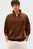 Чоловіча коричнева кофта HALF ZIP
