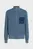 Мужской синий кардиган zip-up washed