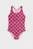 Детский розовый купальник с узором PUMA Girls' Swimsuit