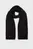Чоловічий чорний шарф CLASSIC COTTON RIB SCARF