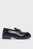 Женские черные кожаные лоферы COMBAT LOAFER MG MTL