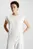 Женский белый топ TEXTURED COTTON BLEND