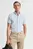 Мужская голубая льняная рубашка REG COTTON LINEN SS SHIRT