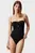Женский черный купальник BANDEAU ONE PIECE TWIST-RP