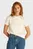 Женская белая футболка CK APPLIQUE REGULAR TEE