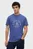 Мужская синяя футболка REG CREST CLUB SS TEE