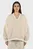Жіночий бежевий світшот STINA V-NECK OVERSIZED