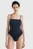 Жіночий темно-синій купальник STRAIGHT NECK ONE PIECE