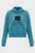 Жіноче бірюзове худі KLJ REGULAR LOGO HOODIE