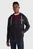 Чоловіче темно-синє худі GLOBAL STRIPE HOODED ZIP THRU