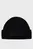 Чоловіча чорна шапка RIBBED BEANIE