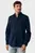 Чоловіча темно-синя лляна сорочка CALEB Basic linen shirt