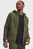 Мужское оливковое худи UA Icon Fleece FZ Taping