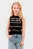 Детский черный жилет в полоску SCRIPT LOGO VEST
