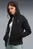 Женское черное худи HER Relaxed Full-Zip Hoodie Women