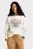 Женский бежевый свитшот TJW BOXY TIGER VARSITY CREW
