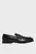 Мужские черные кожаные лоферы ESS RUBBER PENNY LOAFER POL LTH