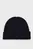 Чоловіча темно-синя вовняна шапка FINE KNITTED WOOL BEANIE