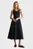 Жіноча чорна сукня MIDI JERSEY WOVEN COMBO DRESS