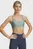 Женский мятный топ UA Crossback Low Bra
