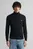 Мужской черный гольф COTTON CABLE TURTLE NECK