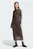 Женское коричневое платье с узором SNAKE PRINT MAXI