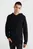Мужское черное худи UTILITY DETAIL HOODED SWEATER