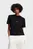 Женская черная футболка REGULAR CROCHET TEE