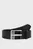 Черный кожаный ремень DIESEL LOGO BLUESTAR III BELT