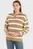 Женская бежевая кофта в полоску CO CARDI STITCH 1/2 ZIP