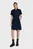 Женское темно-синее платье Open back shirt dress