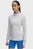 Жіночий світло-сірий лонгслів UA Launch Pro Half Zip