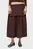 Жіноча коричнева спідниця T7 Midi Pleated Skirt Women