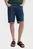 Мужские темно-синие джинсовые шорты slim fit
