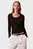 Жіночий чорний лонгслів RIB LS TEE