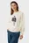 Женский белый свитшот Loose fit sweat with big print