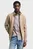 Мужская бежевая спортивная кофта SACKER RIB FULL ZIP