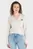 Женский белый кардиган TJW BADGE V-NECK