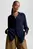 Женская темно-синяя рубашка VISCOSE CREPE FLUID SHIRT LS