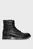 Чоловічі чорні шкіряні черевики WARM PADDED HILFIGER LTH BOOT
